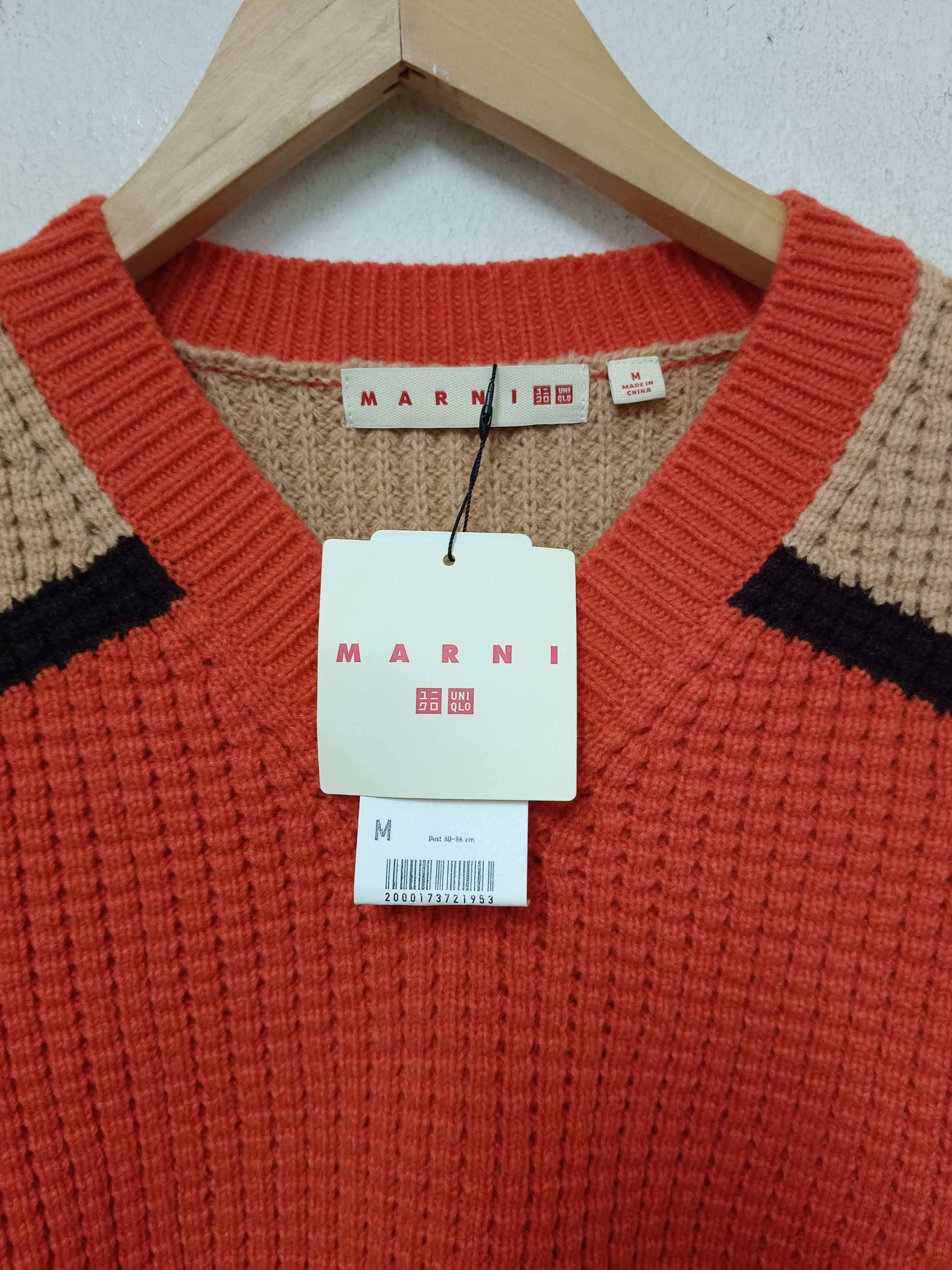 Marni Marni x Uniqlo Popcorn Knitted Long Sleeve Sweater Size US M / EU 48-50 / 2 - 3 Thumbnail