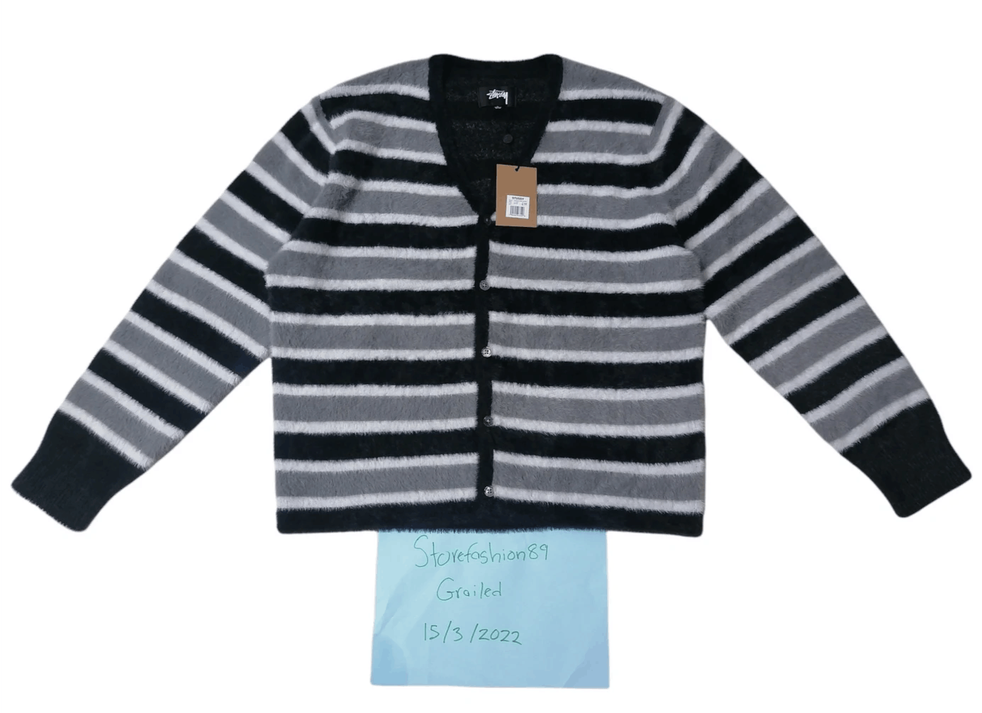 Stussy Stussy Mohair Shaggy Cadigan Sweater Size US L / EU 52-54 / 3 - 2 Thumbnail