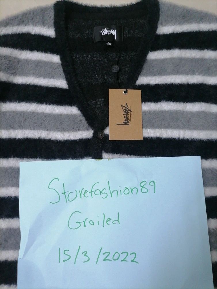 Stussy Stussy Mohair Shaggy Cadigan Sweater Size US L / EU 52-54 / 3 - 3 Thumbnail
