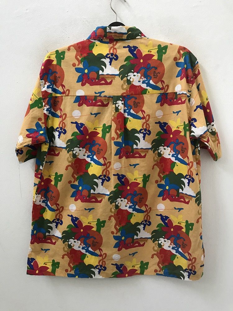 Japanese Brand i cha-ga Japan Abstract Pop Art Camp Collar Hawaiian Shirt Size US L / EU 52-54 / 3 - 10 Thumbnail