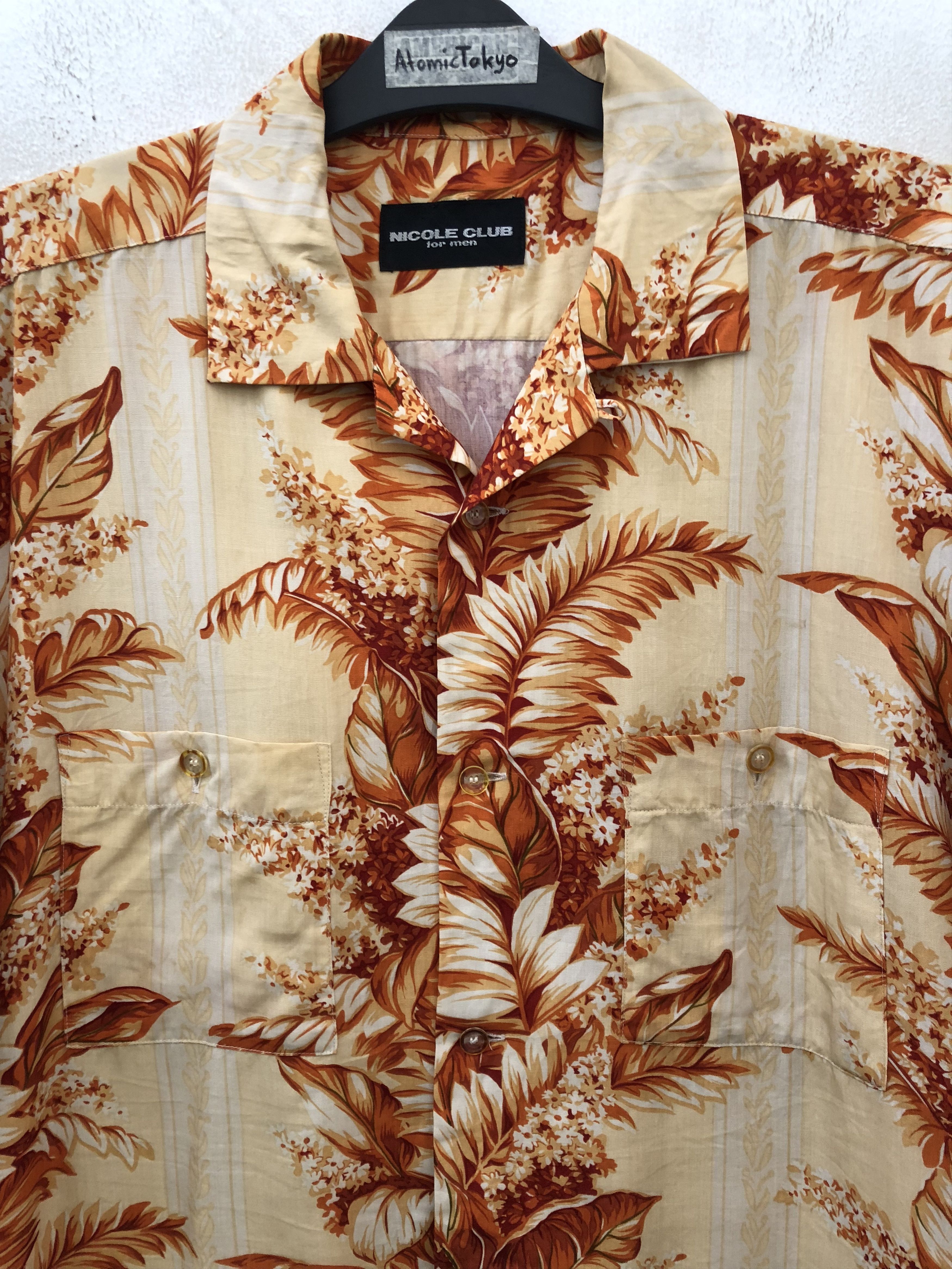 Japanese Brand × Matsuda Nicole Club For Men Japan Border Floral Flower 100% Rayon Size US L / EU 52-54 / 3 - 4 Thumbnail