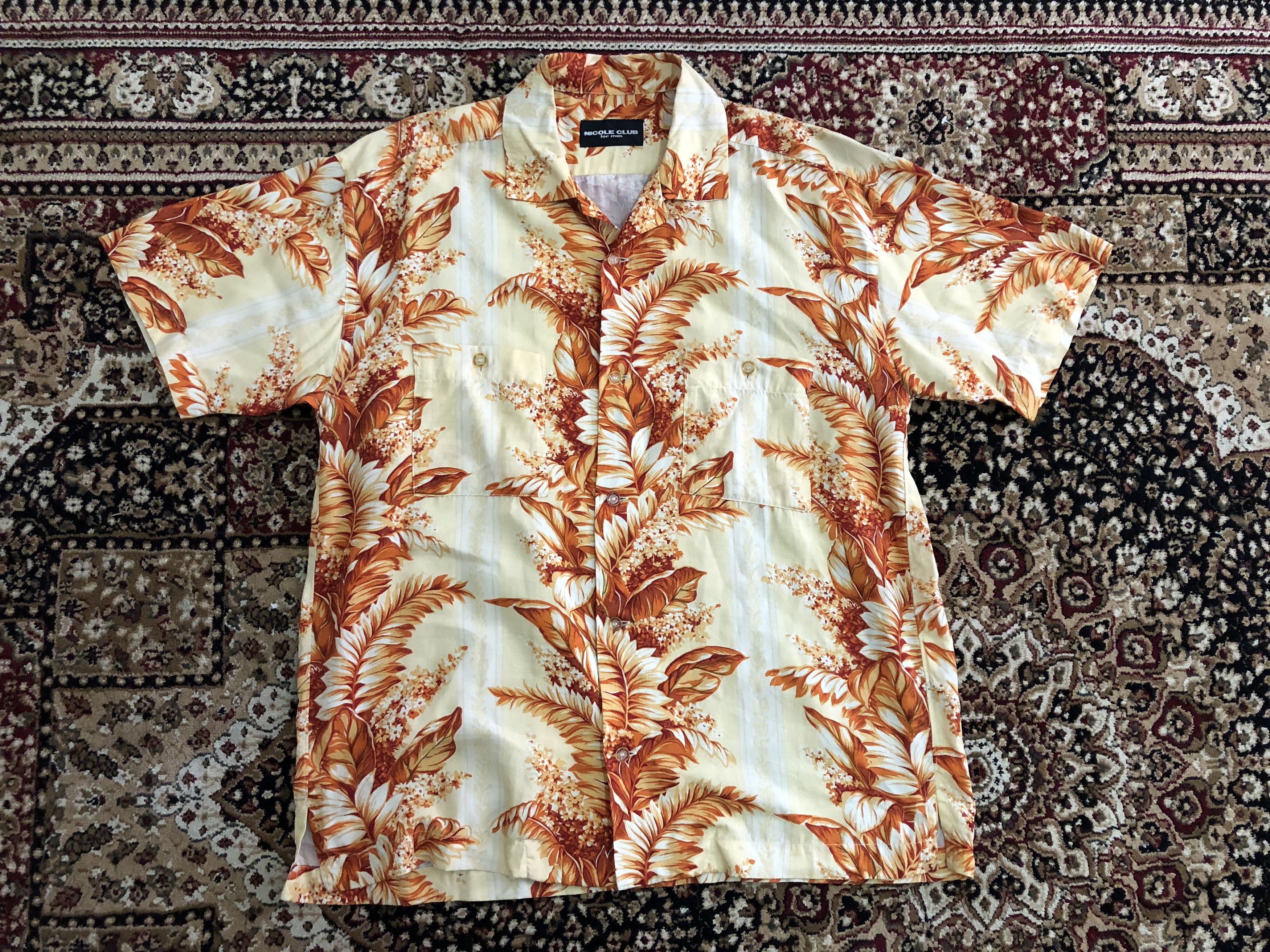Japanese Brand × Matsuda Nicole Club For Men Japan Border Floral Flower 100% Rayon Size US L / EU 52-54 / 3 - 1 Thumbnail