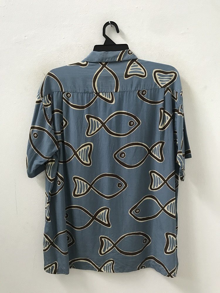 Japanese Brand ATTRIBIS Japan Fish Rayon Camp Collar Aloha Hawaiian Shirt Size US L / EU 52-54 / 3 - 8 Thumbnail