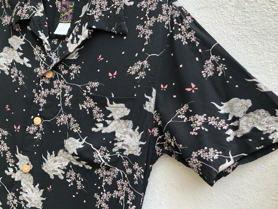 Japanese Brand Japan Brand Japanese Lion Rayon Hawaiian Shirt Size US L / EU 52-54 / 3 - 4 Thumbnail