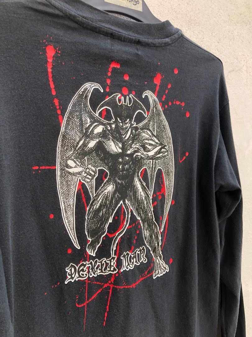 Japanese Brand × Vintage Vintage 90s Devil Man Japan Anime Black Faded Size US M / EU 48-50 / 2 - 2 Thumbnail