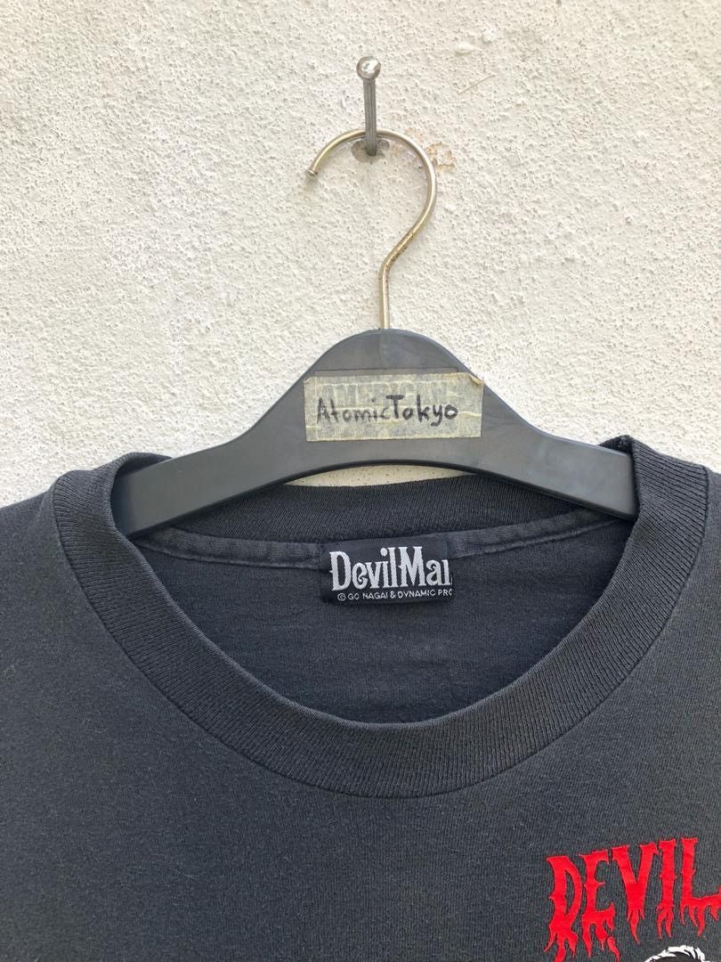 Japanese Brand × Vintage Vintage 90s Devil Man Japan Anime Black Faded Size US M / EU 48-50 / 2 - 9 Thumbnail