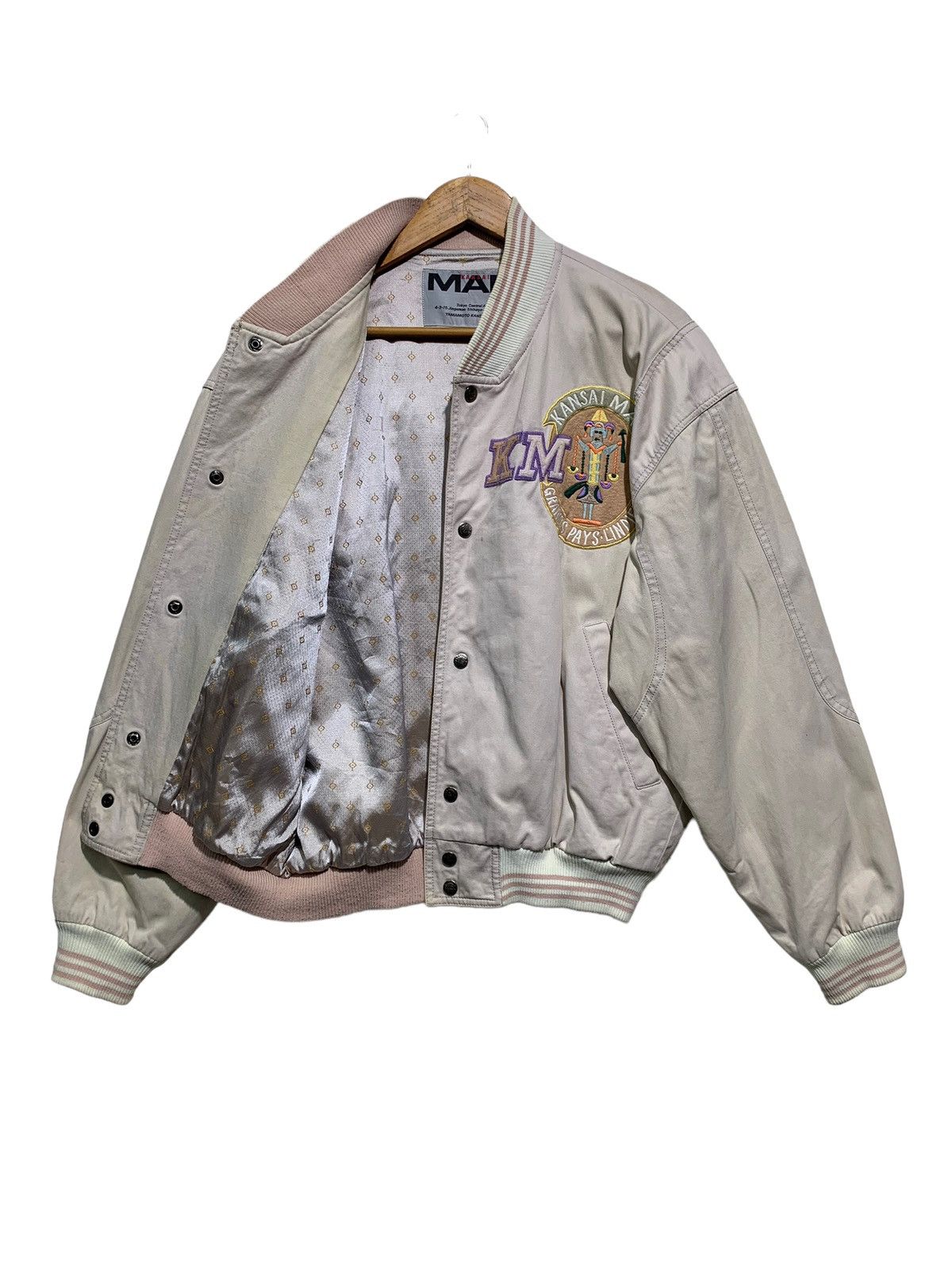 Kansai Yamamoto 🔥VTG 80S KANSAI MAN BOMBERS VARSITY JACKETS Size US M / EU 48-50 / 2 - 5 Thumbnail