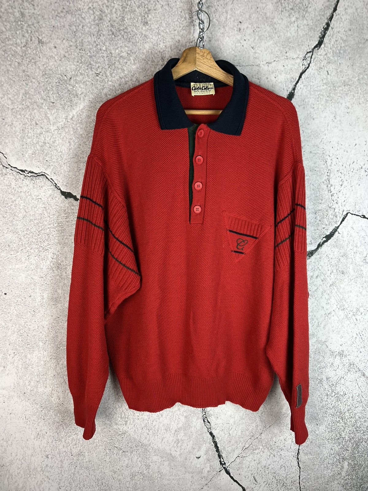 Carlo Colucci × Vintage Vintage Carlo Colucci boxy sweater Size US L / EU 52-54 / 3 - 1 Thumbnail