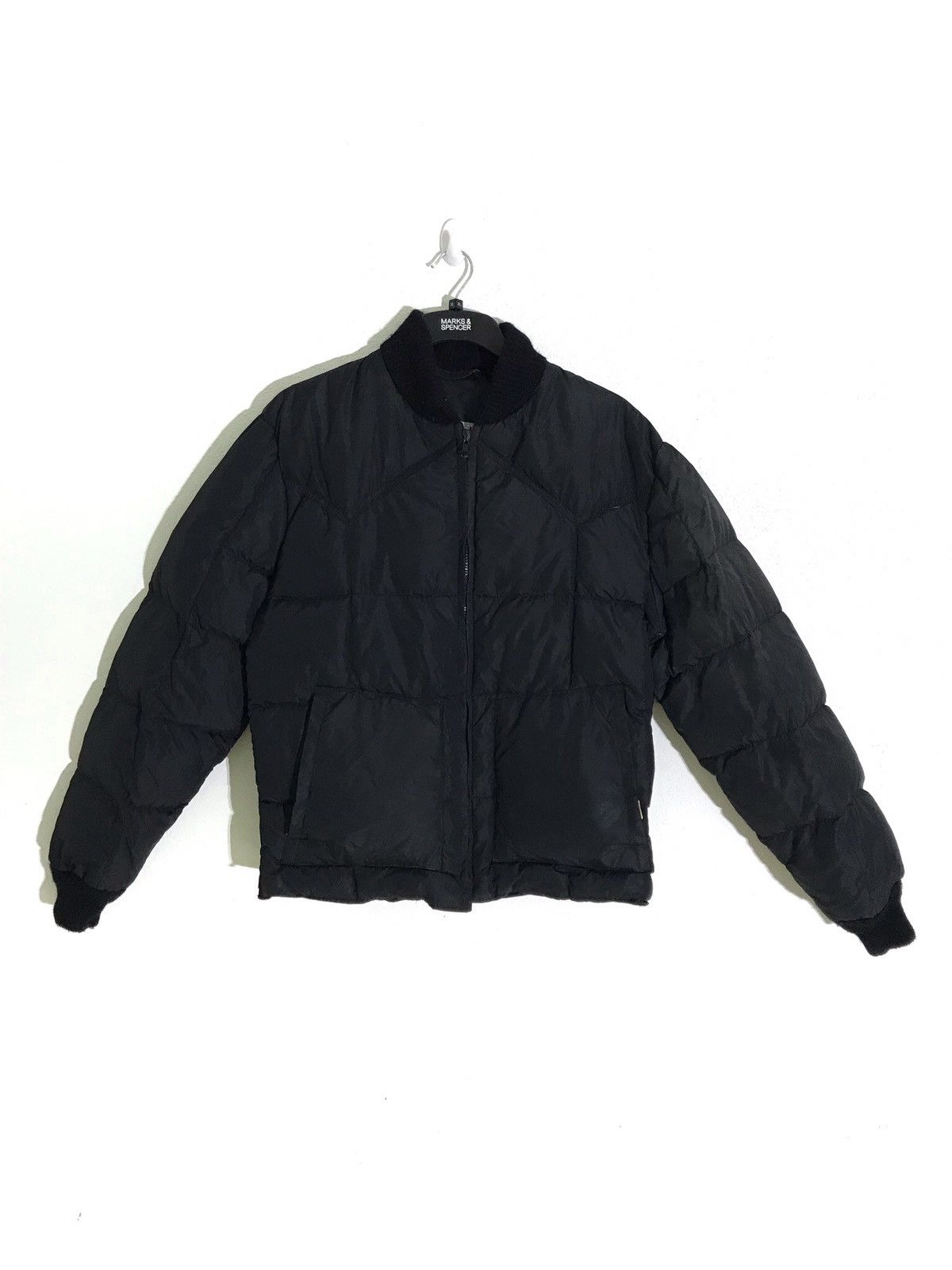 image of Schott Down Jacket Puffer Usa in Black, Men's (Size Medium)