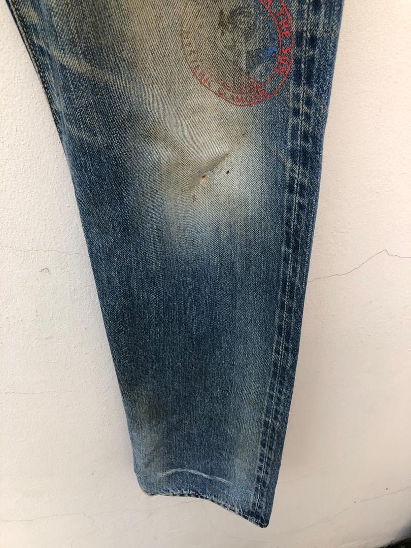 Hysteric Glamour × Vintage Vintage HG Japan Rips Distressed Selvedge Denim Jeans Size US 34 / EU 50 - 8 Thumbnail