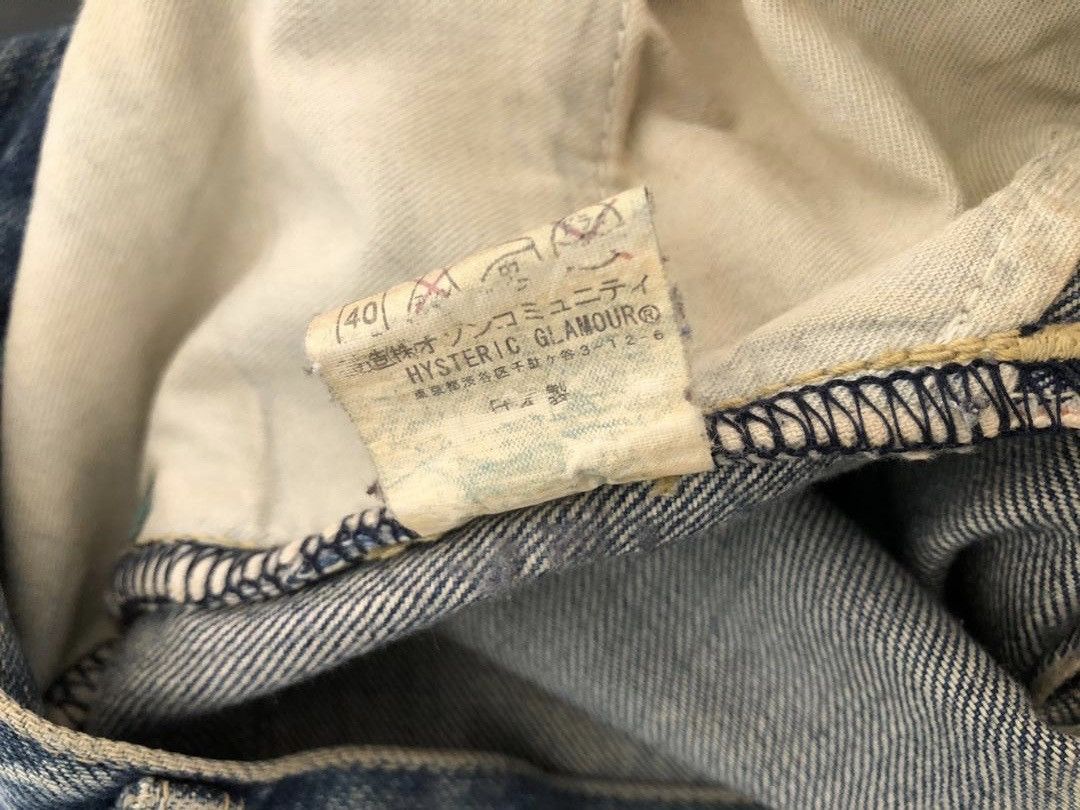Hysteric Glamour × Vintage Vintage HG Japan Rips Distressed Selvedge Denim Jeans Size US 34 / EU 50 - 20 Thumbnail