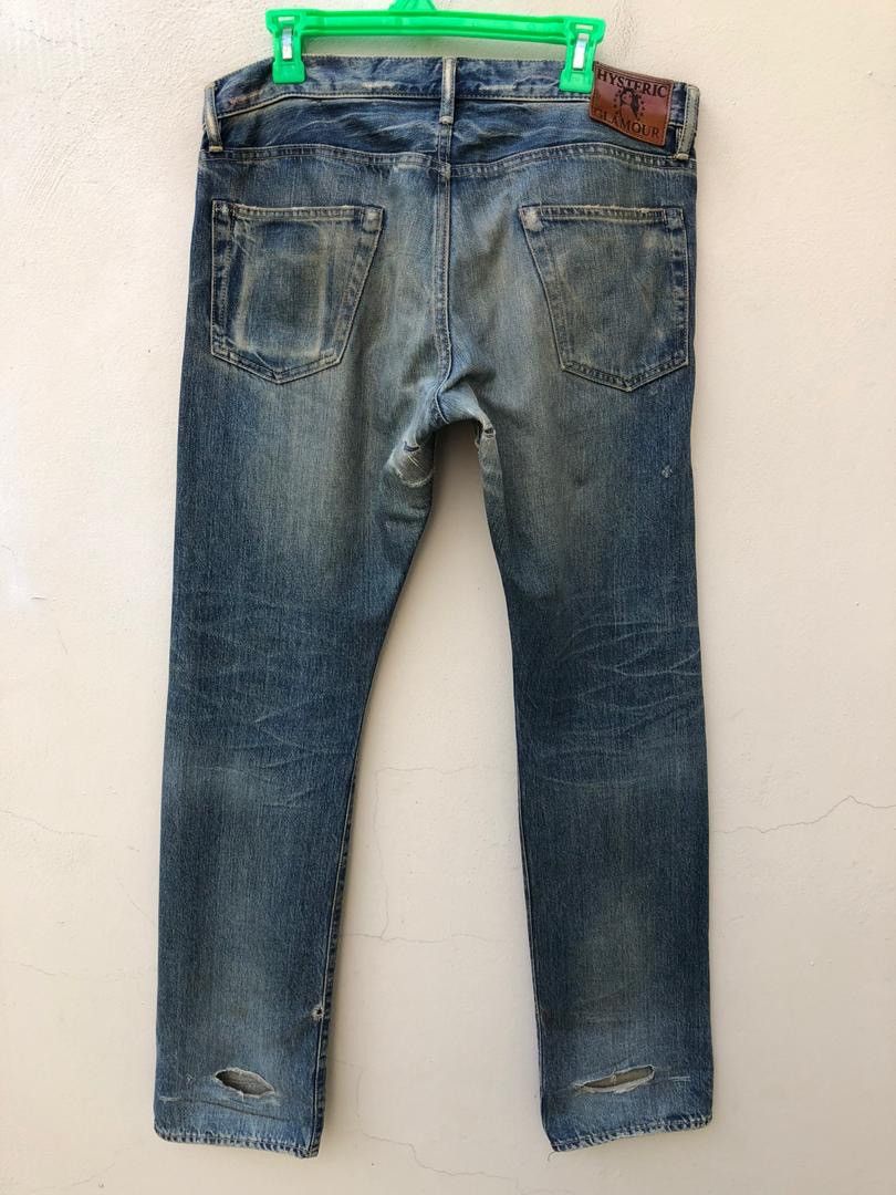 Hysteric Glamour × Vintage Vintage HG Japan Rips Distressed Selvedge Denim Jeans Size US 34 / EU 50 - 11 Thumbnail