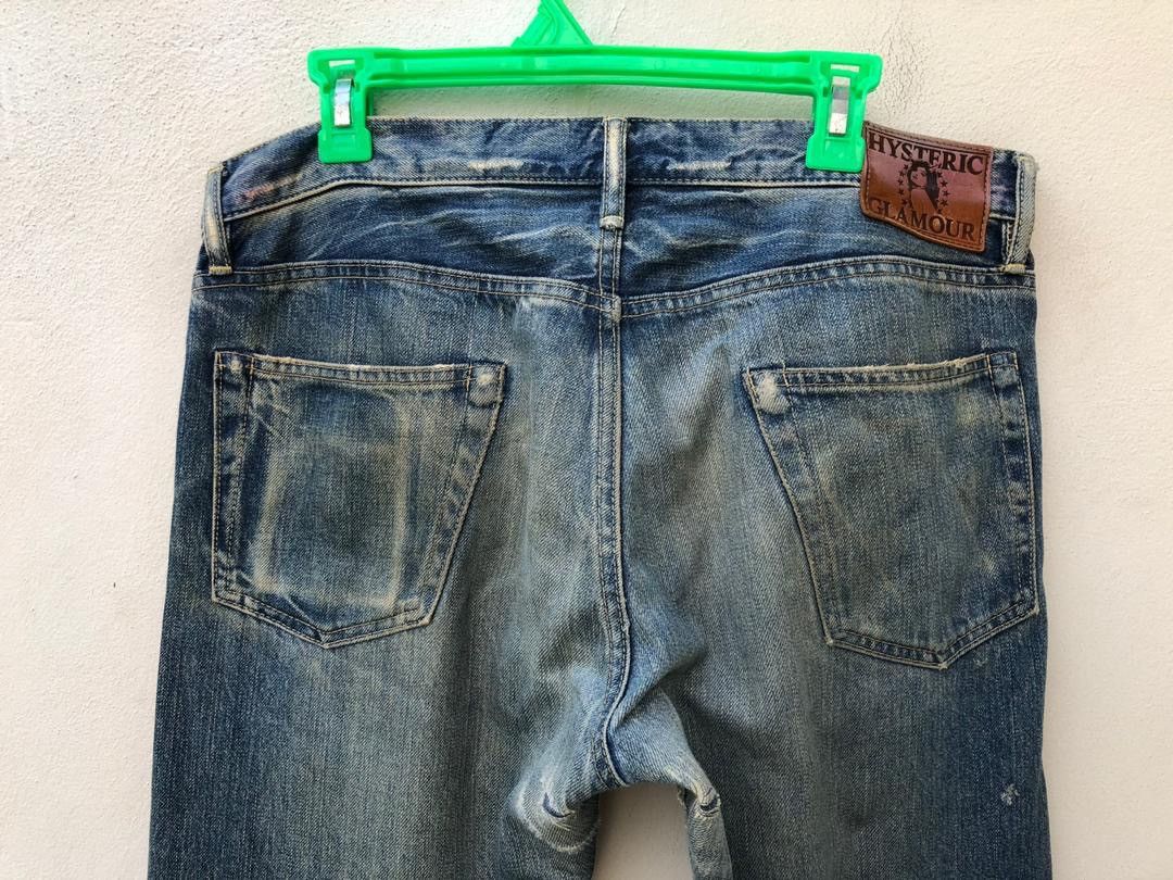 Hysteric Glamour × Vintage Vintage HG Japan Rips Distressed Selvedge Denim Jeans Size US 34 / EU 50 - 13 Thumbnail