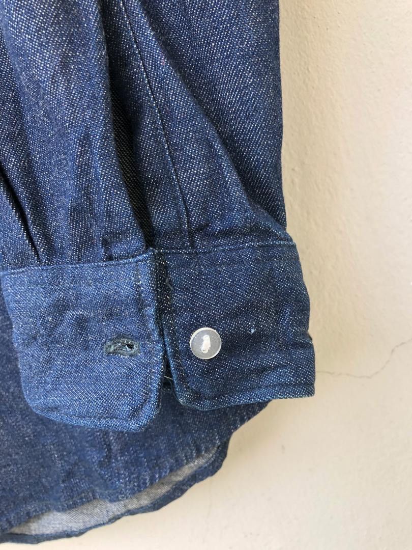 Blue Blue Japan × Okura Okura Arigato Japan Indigo Blue Denim Shirt Size US M / EU 48-50 / 2 - 4 Thumbnail