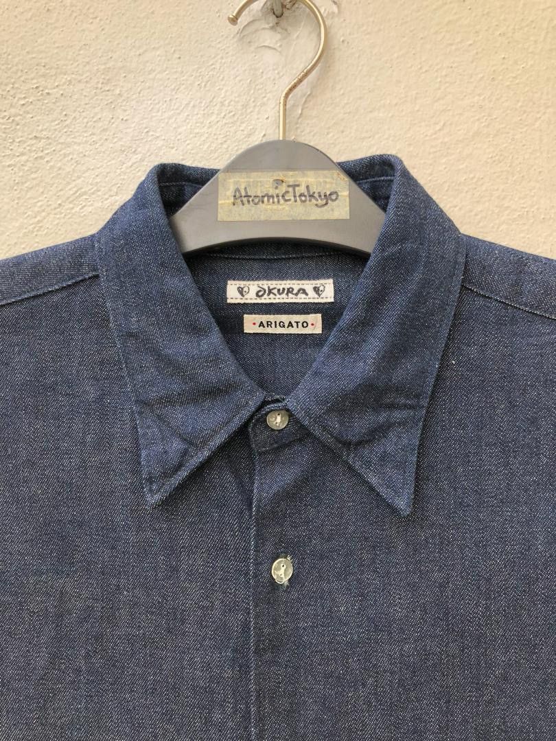 Blue Blue Japan × Okura Okura Arigato Japan Indigo Blue Denim Shirt Size US M / EU 48-50 / 2 - 3 Thumbnail