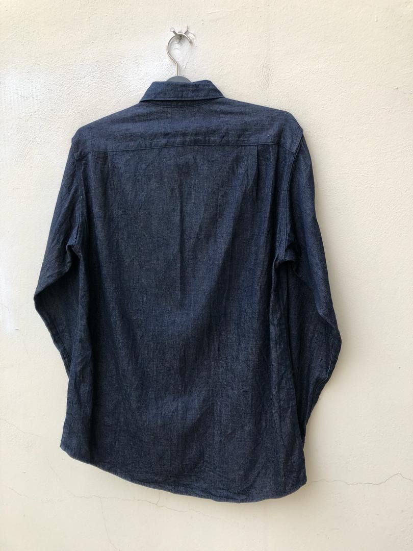 Blue Blue Japan × Okura Okura Arigato Japan Indigo Blue Denim Shirt Size US M / EU 48-50 / 2 - 8 Thumbnail