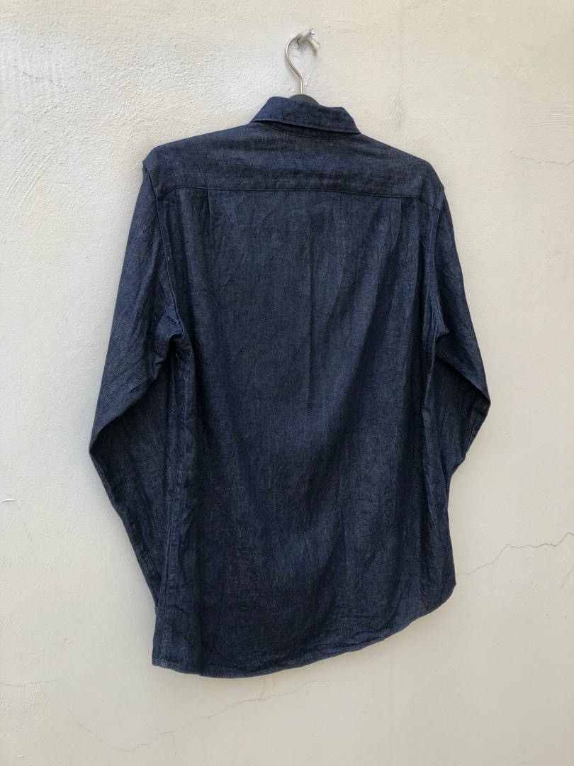 Blue Blue Japan × Okura Okura Arigato Japan Indigo Blue Denim Shirt Size US M / EU 48-50 / 2 - 7 Thumbnail