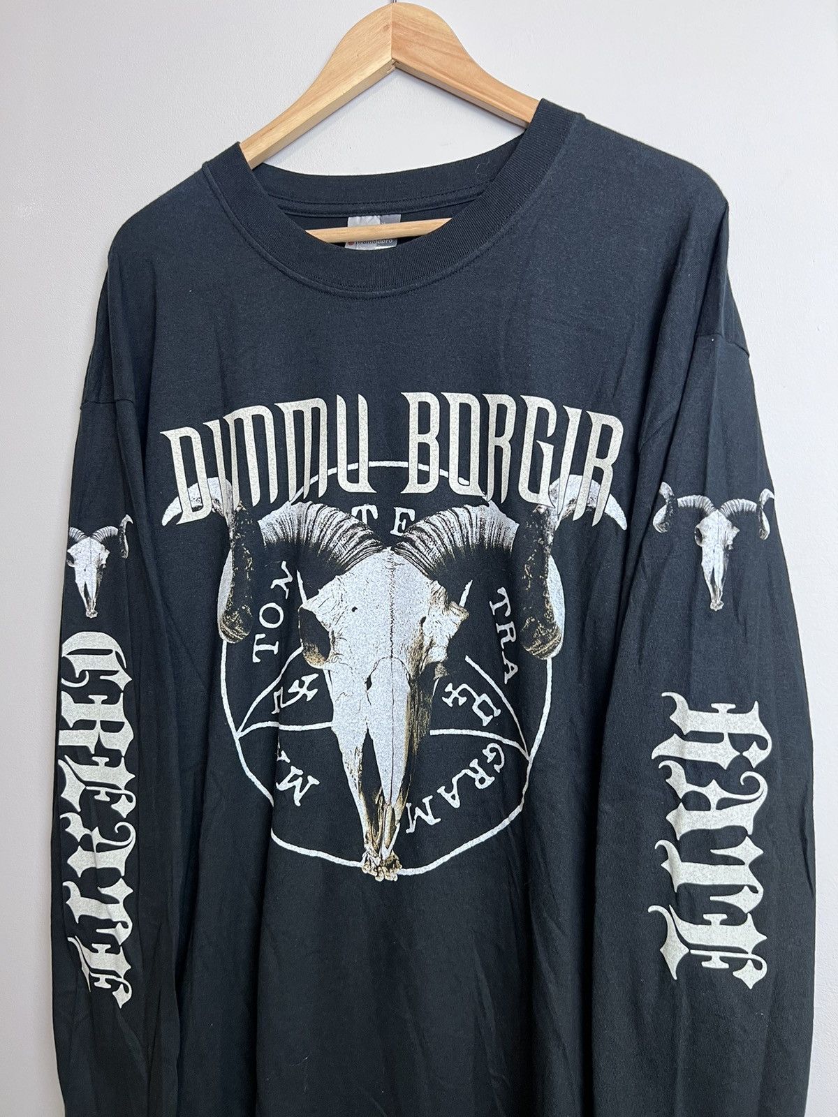 Band Tees Rare Vintage Dimmu Borgir 00s Metal Band T-Shirt Death Cult Size US XL / EU 56 / 4 - 4 Thumbnail