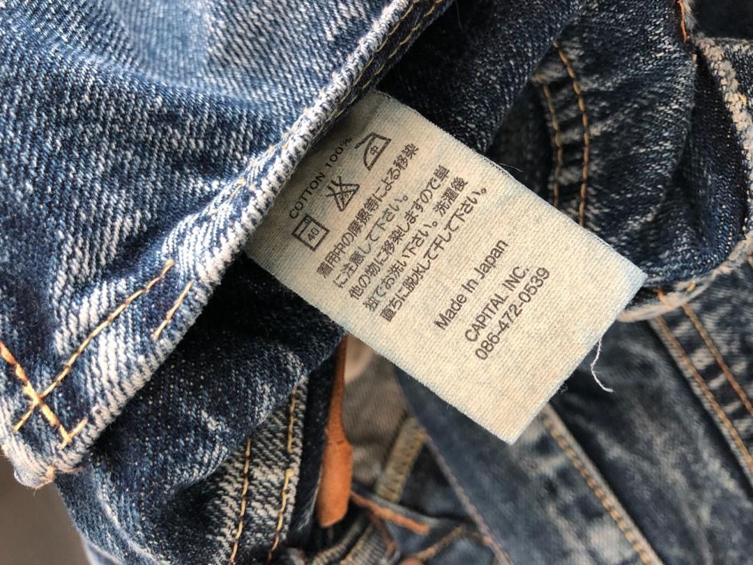 Kapital × Kapital Kountry Kapital Cactus Blue Hand Redline Selvedge Boro Denim Size US 29 - 19 Thumbnail