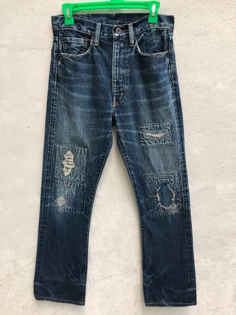 Kapital × Kapital Kountry Kapital Cactus Blue Hand Redline Selvedge Boro Denim Size US 29 - 1 Thumbnail