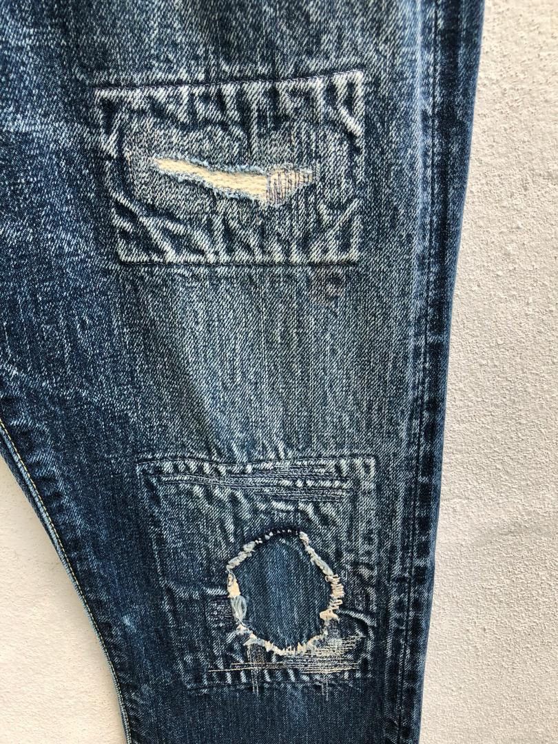 Kapital × Kapital Kountry Kapital Cactus Blue Hand Redline Selvedge Boro Denim Size US 29 - 5 Thumbnail