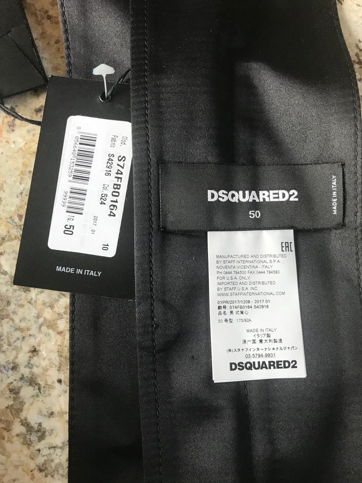 Dsquared2 48 & 50 / Lapel Attache With Chunky Zipper Size 38 - 12 Thumbnail