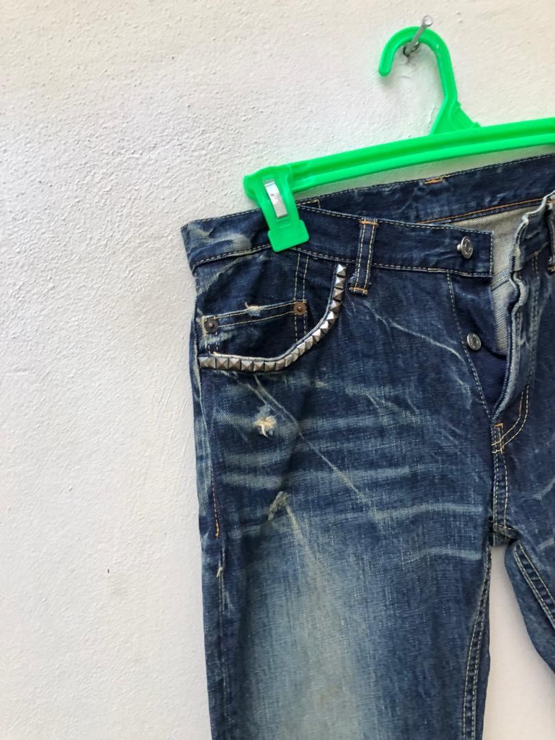 Hysteric Glamour × Vintage Vintage HG Japan Love Buzz Distressed Denim Nirvana Tribute Size US 30 / EU 46 - 5 Thumbnail