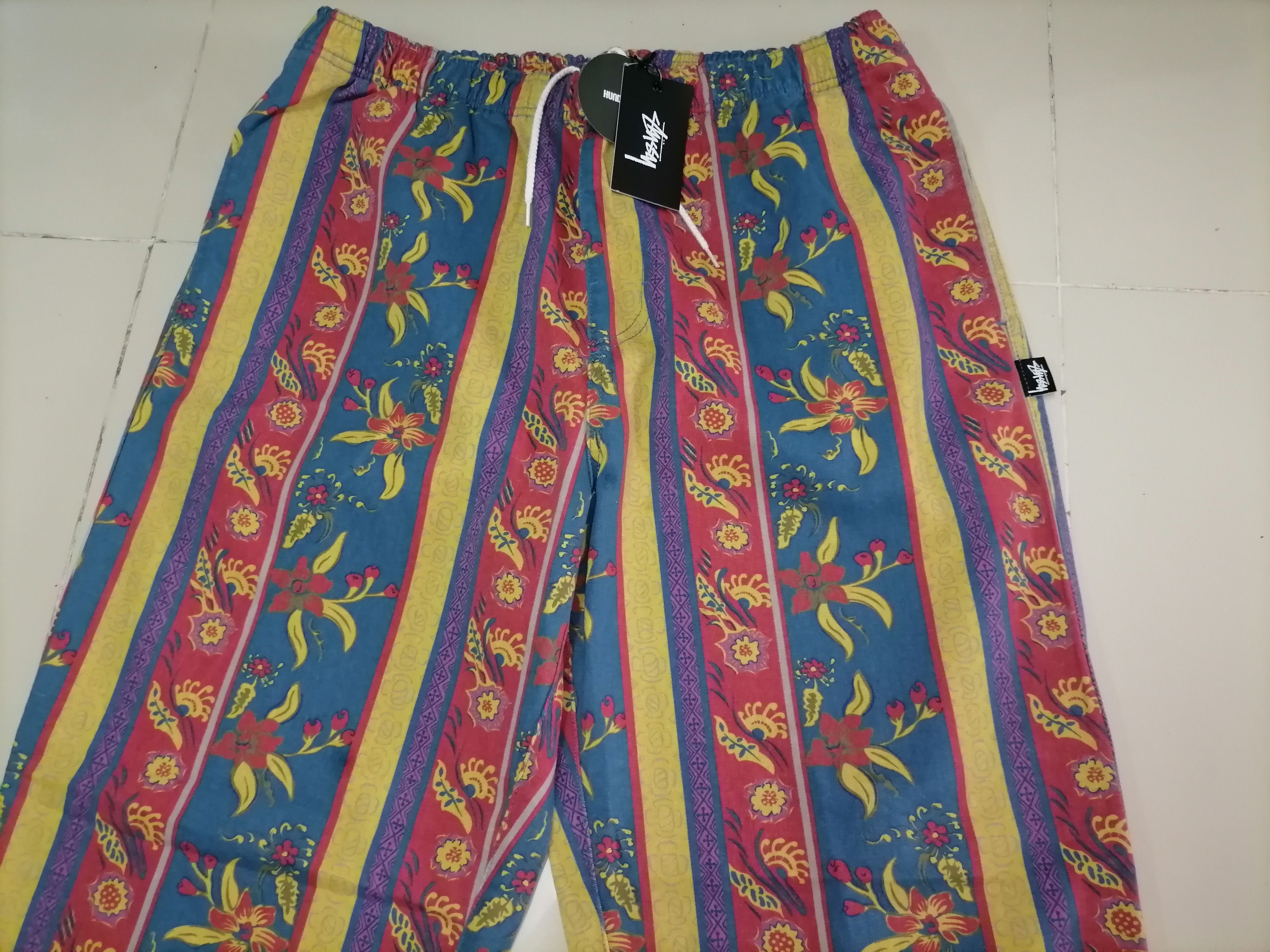 Stussy Fleur stripe beach pants