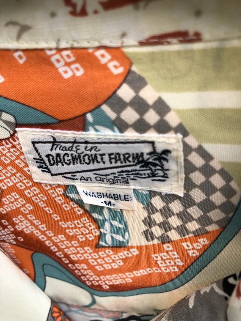 Japanese Brand Dagmont Farm Japan Asia Pattern Japanese Traditional Rayon Size US L / EU 52-54 / 3 - 18 Thumbnail