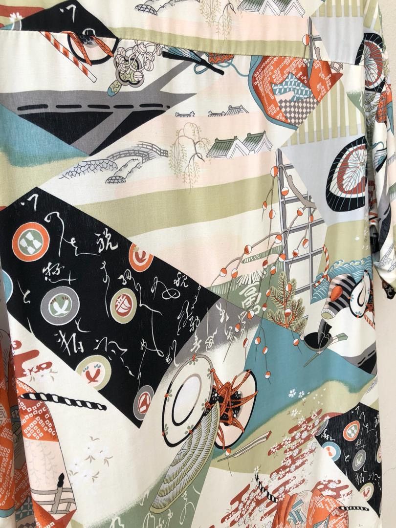 Japanese Brand Dagmont Farm Japan Asia Pattern Japanese Traditional Rayon Size US L / EU 52-54 / 3 - 12 Thumbnail