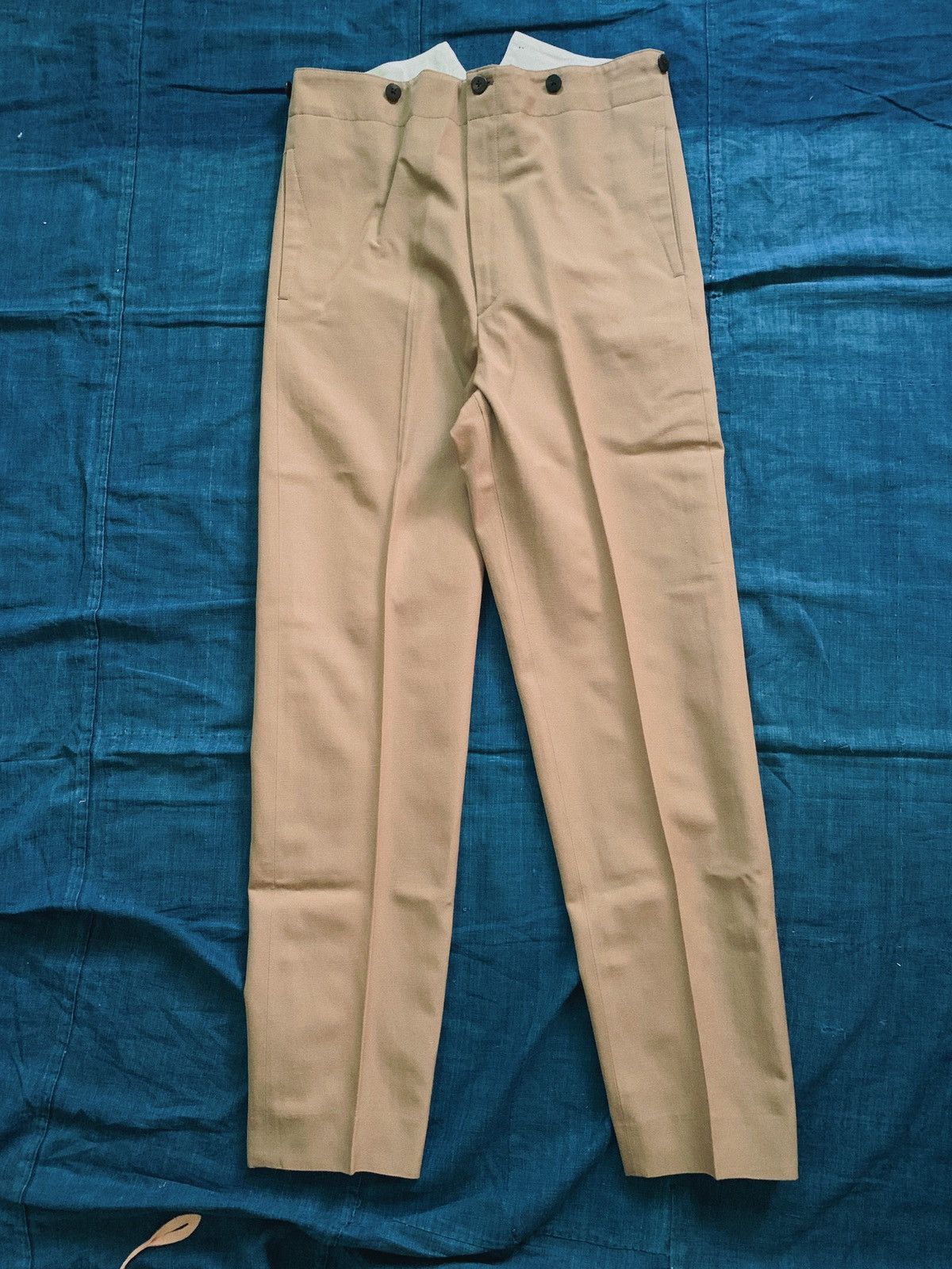 image of Visvim Anton Suspender Pants (W/l) in Beige, Men's (Size 30)