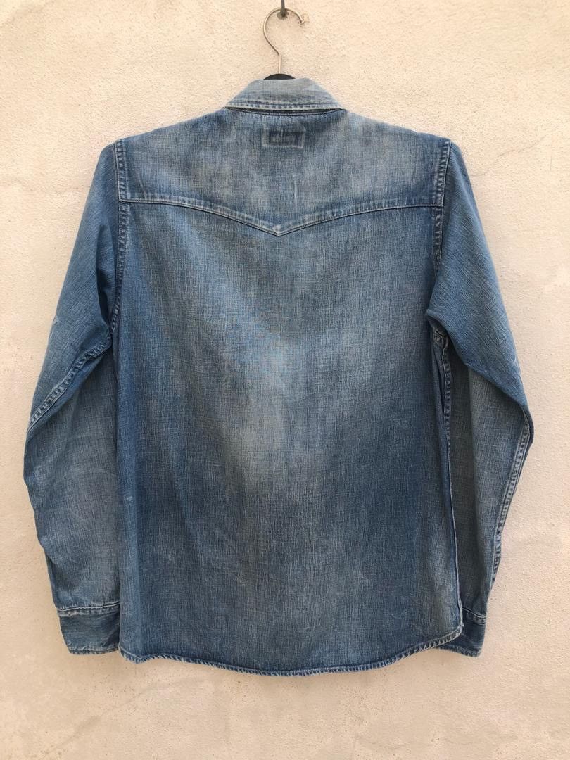 Chimala Rips Distressed Denim Western Shirt Size ONE SIZE - 9 Thumbnail