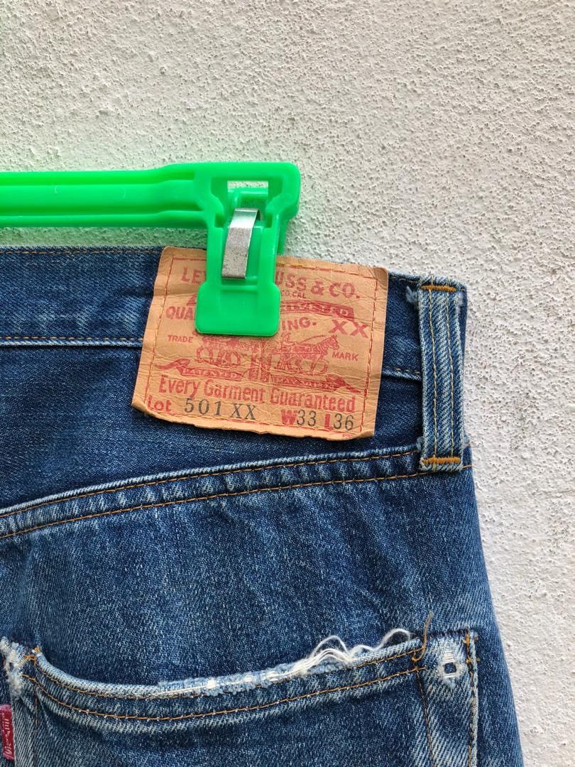 Levi's Vintage Clothing LVC Levi’s Big 501XX E #555 Patchwork Damaged Rips Size US 32 / EU 48 - 11 Thumbnail