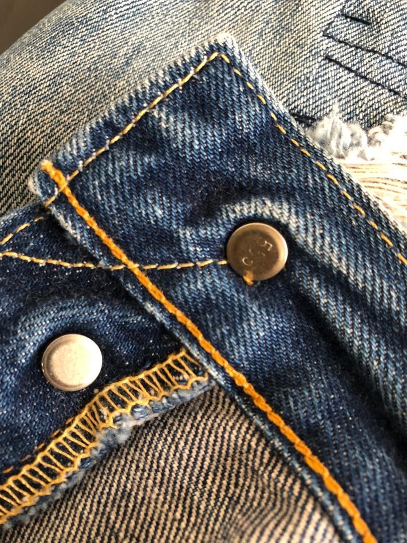Levi's Vintage Clothing LVC Levi’s Big 501XX E #555 Patchwork Damaged Rips Size US 32 / EU 48 - 16 Thumbnail