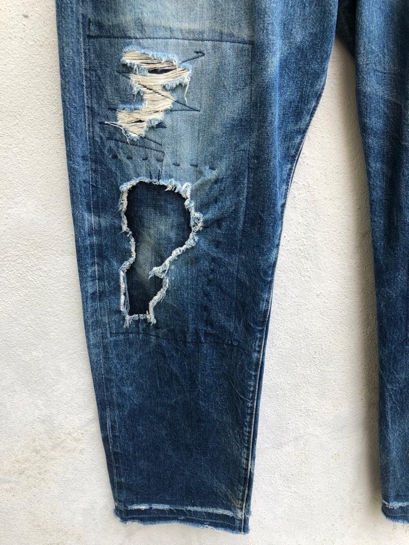 Levi's Vintage Clothing LVC Levi’s Big 501XX E #555 Patchwork Damaged Rips Size US 32 / EU 48 - 4 Thumbnail