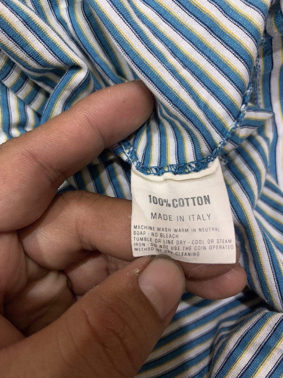 Givenchy × Vintage Vintage 90’s Givenchy Gentleman Paris Stripes Button Shirt Size US L / EU 52-54 / 3 - 6 Thumbnail
