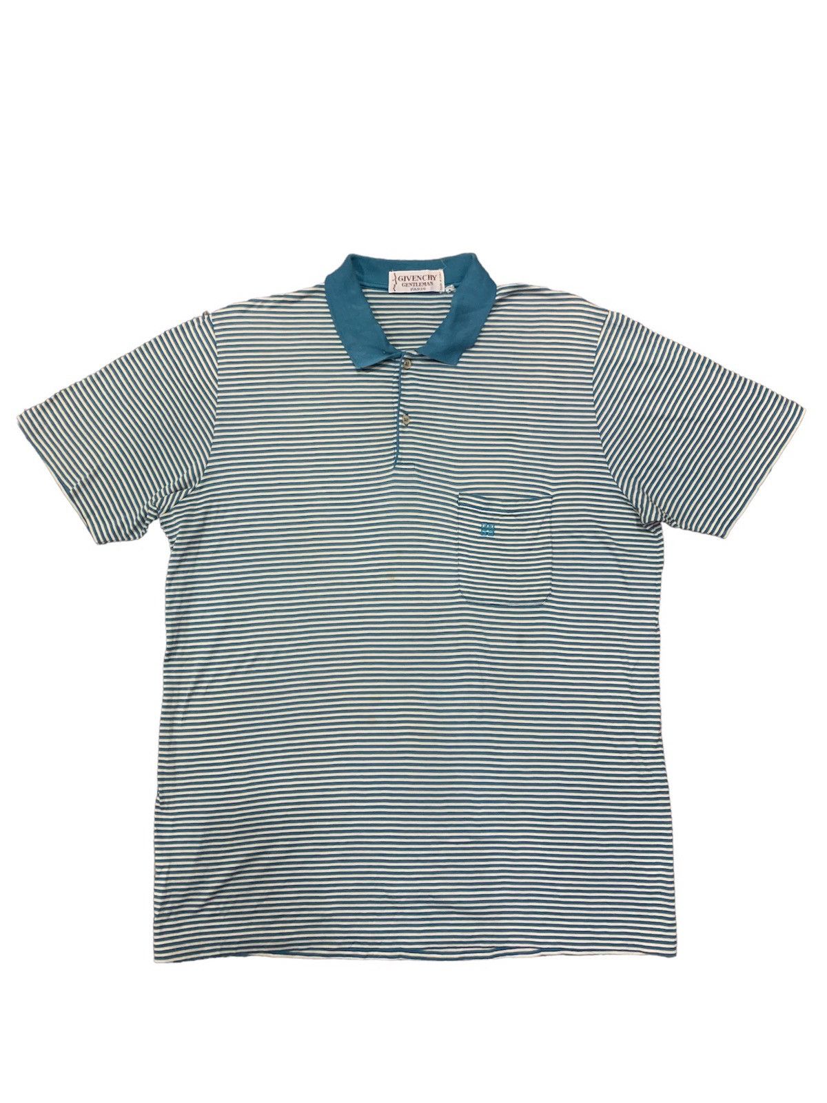Givenchy × Vintage Vintage 90’s Givenchy Gentleman Paris Stripes Button Shirt Size US L / EU 52-54 / 3 - 1 Thumbnail