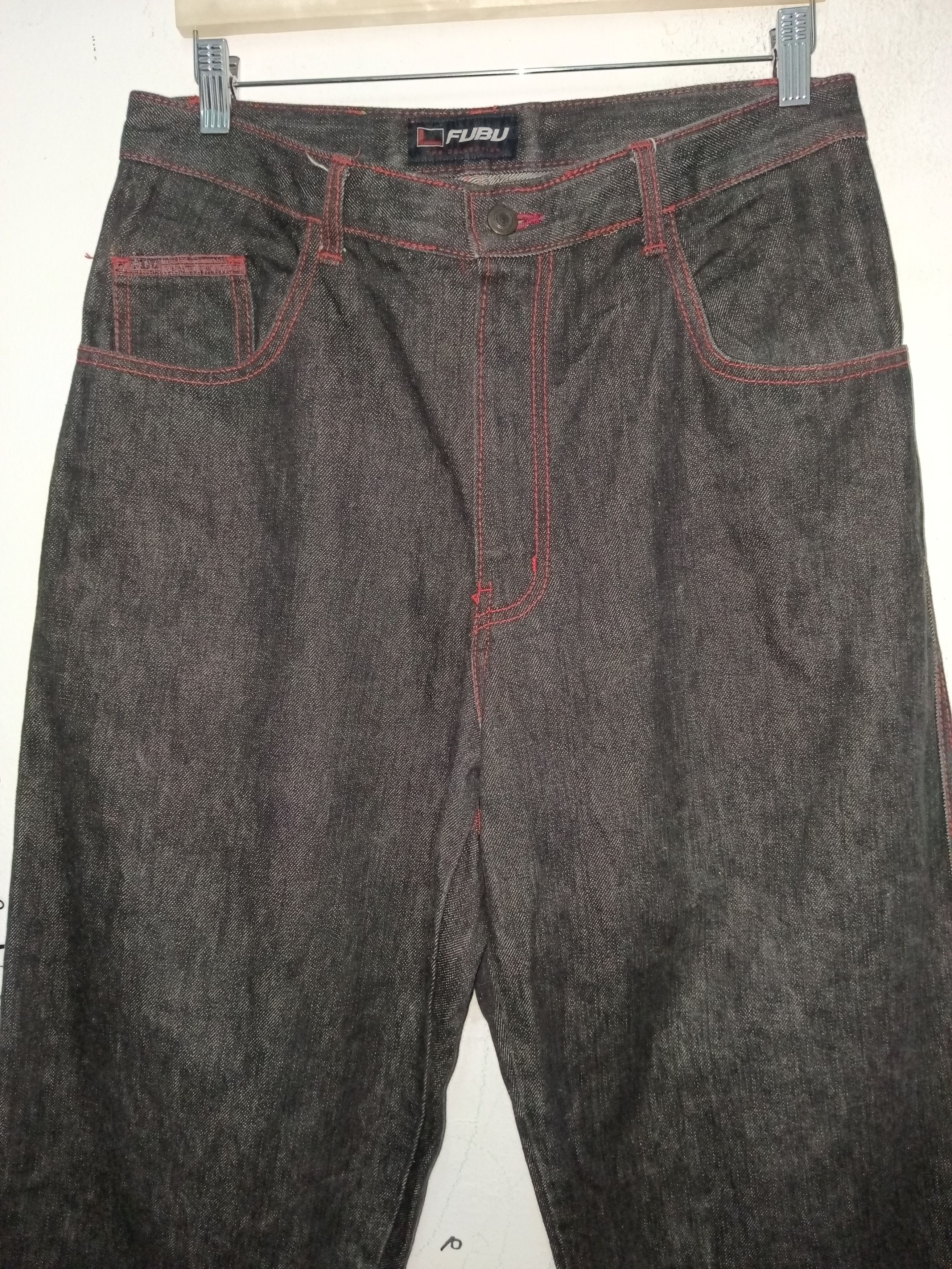 Fubu Vintage 90s Fubu Hip-hop Y2K baggy Jeans Size US 32 / EU 48 - 5 Thumbnail