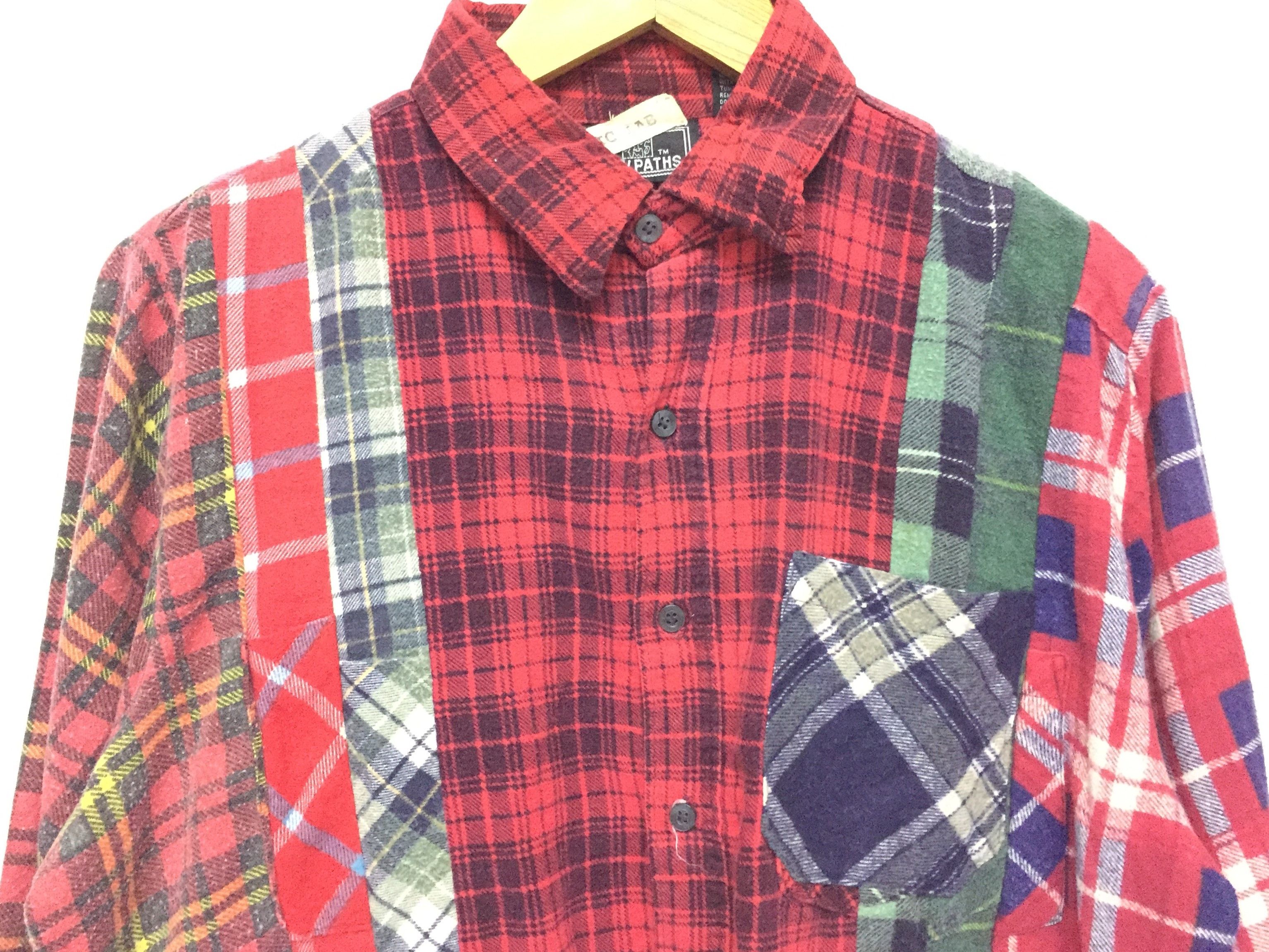 Needles × Nepenthes × Sonic Lab Sonic Lab early 7 Cut Rebuild Flannel Needles Size US M / EU 48-50 / 2 - 2 Thumbnail