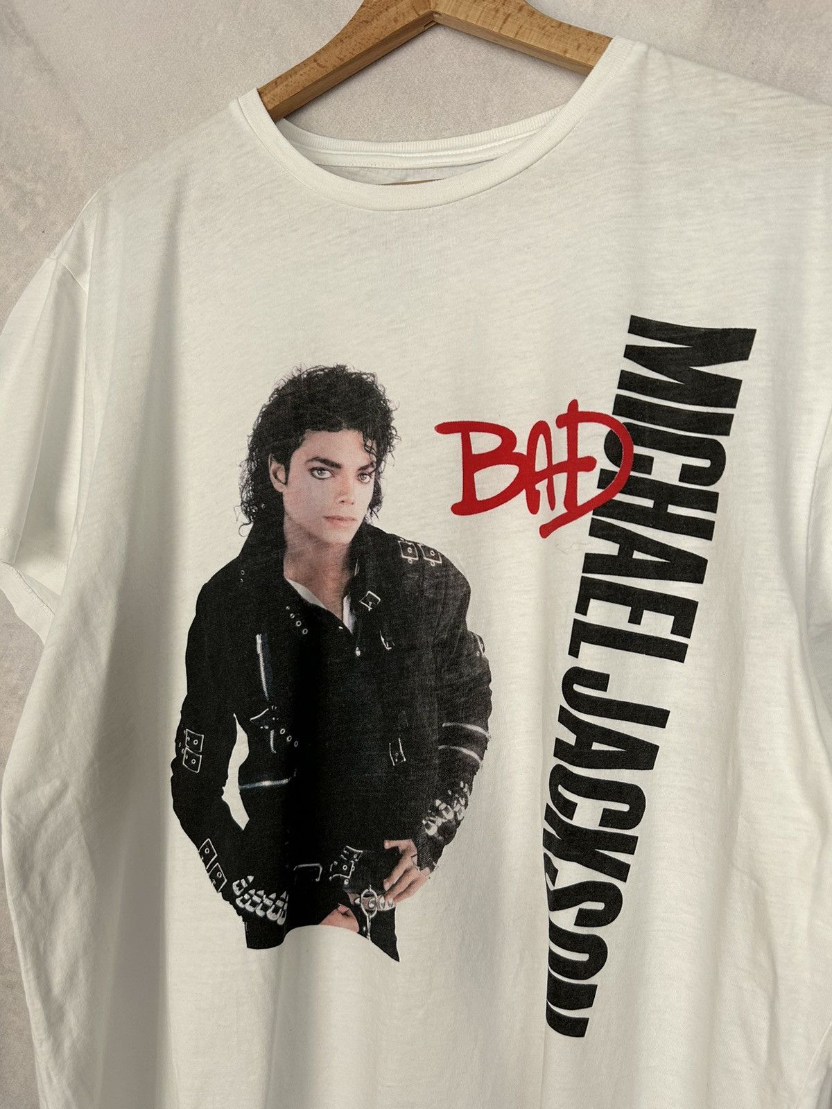 Band Tees Vintage Michael Jackson Bad Tour Graphic Promo Tee Size US XL / EU 56 / 4 - 3 Thumbnail