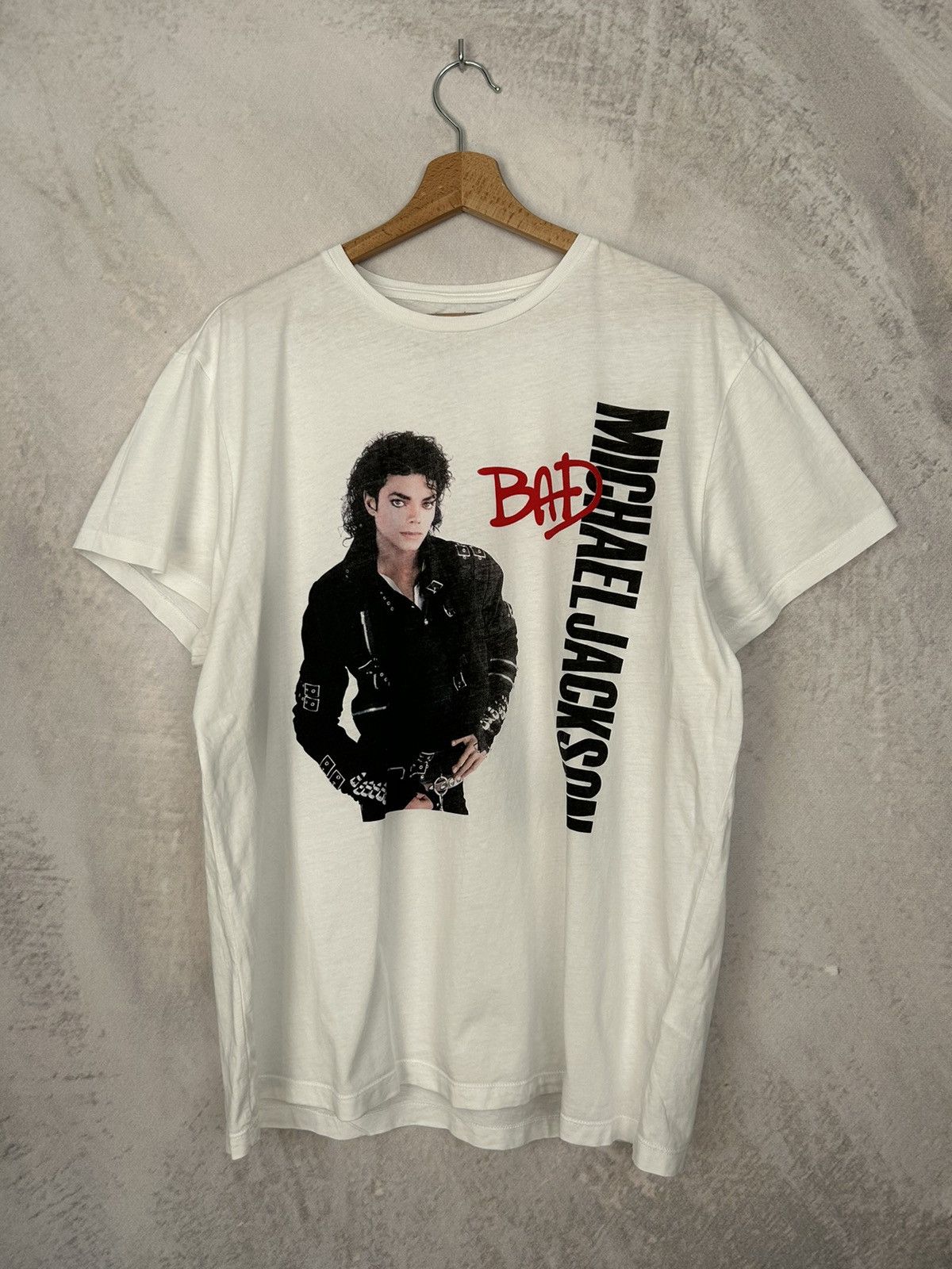Band Tees Vintage Michael Jackson Bad Tour Graphic Promo Tee Size US XL / EU 56 / 4 - 1 Thumbnail