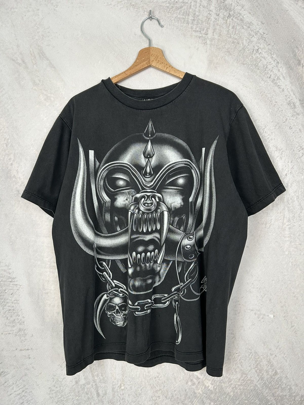 Band Tees × Vintage Vintage Motörhead Rock Band Tee Metal Full Print ...