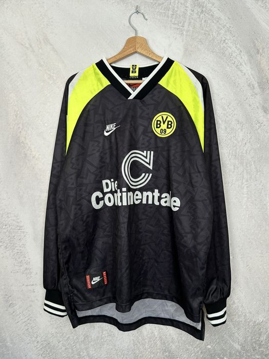 Nike Vintage Borussia Dortmund 90s Rare Soccer Jersey Hype | Grailed