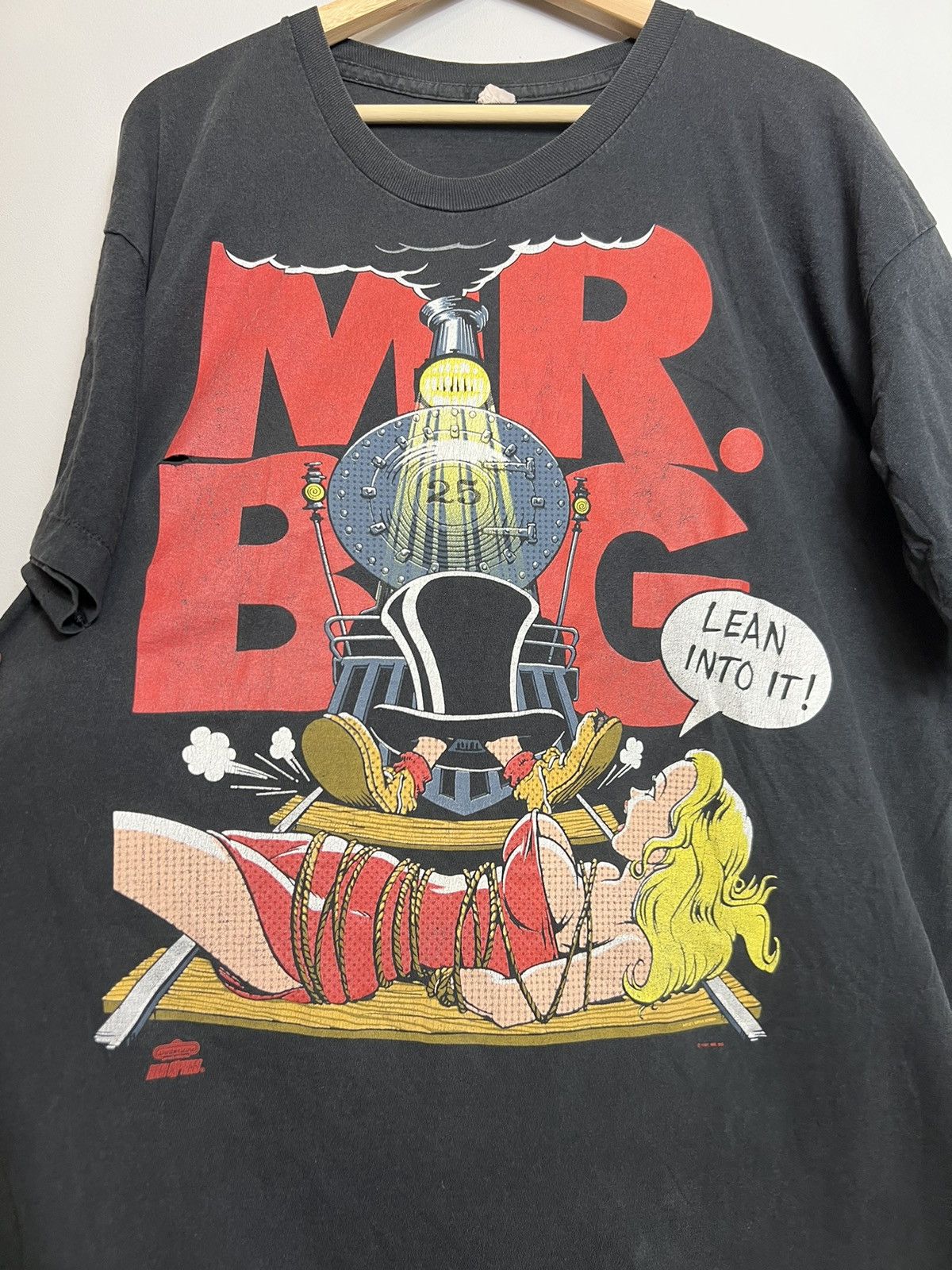 Band Tees Vintage Mr. BIG 1991 Lean Into It Vintage Rare T-shirt Rock Size US XL / EU 56 / 4 - 2 Thumbnail