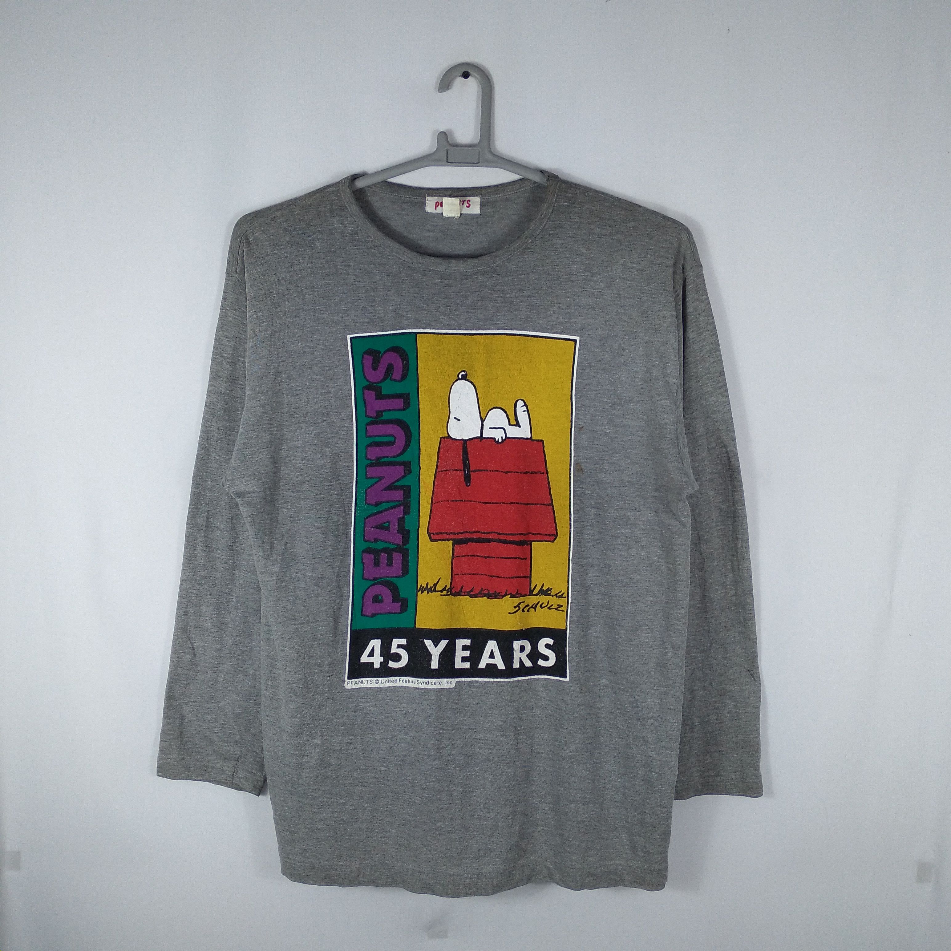 Cartoon Network × Vintage Vintage 90s PEANUTS Snoopy 45 Years Anniversary Rare Tee Size US L / EU 52-54 / 3 - 1 Thumbnail
