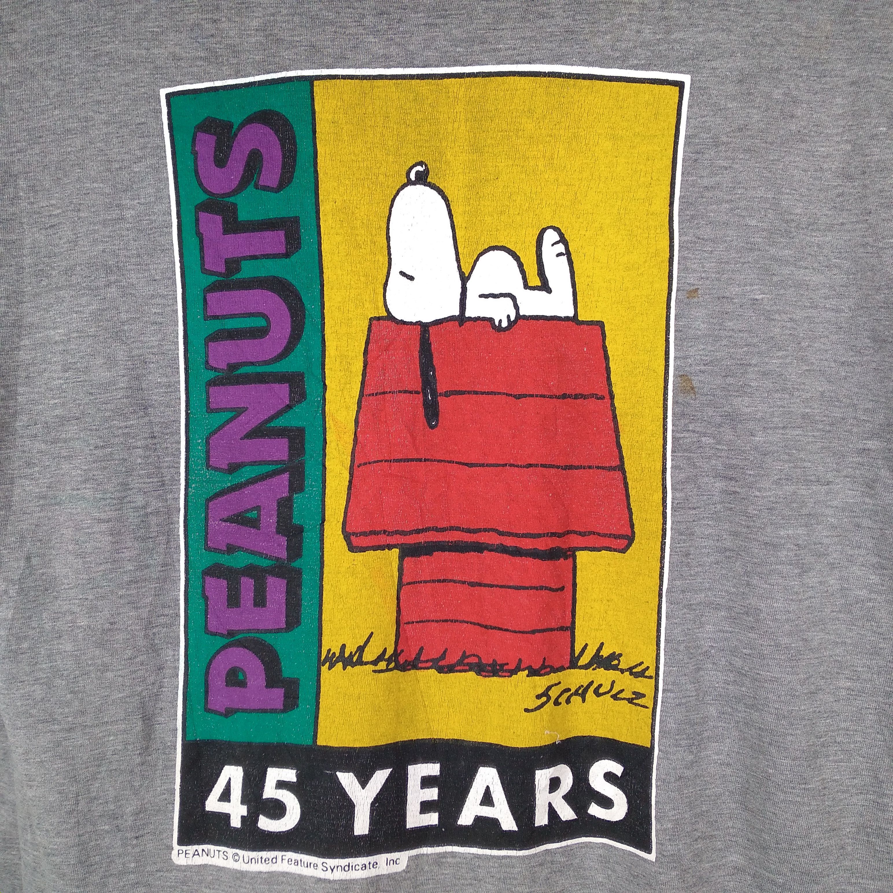 Cartoon Network × Vintage Vintage 90s PEANUTS Snoopy 45 Years Anniversary Rare Tee Size US L / EU 52-54 / 3 - 2 Thumbnail
