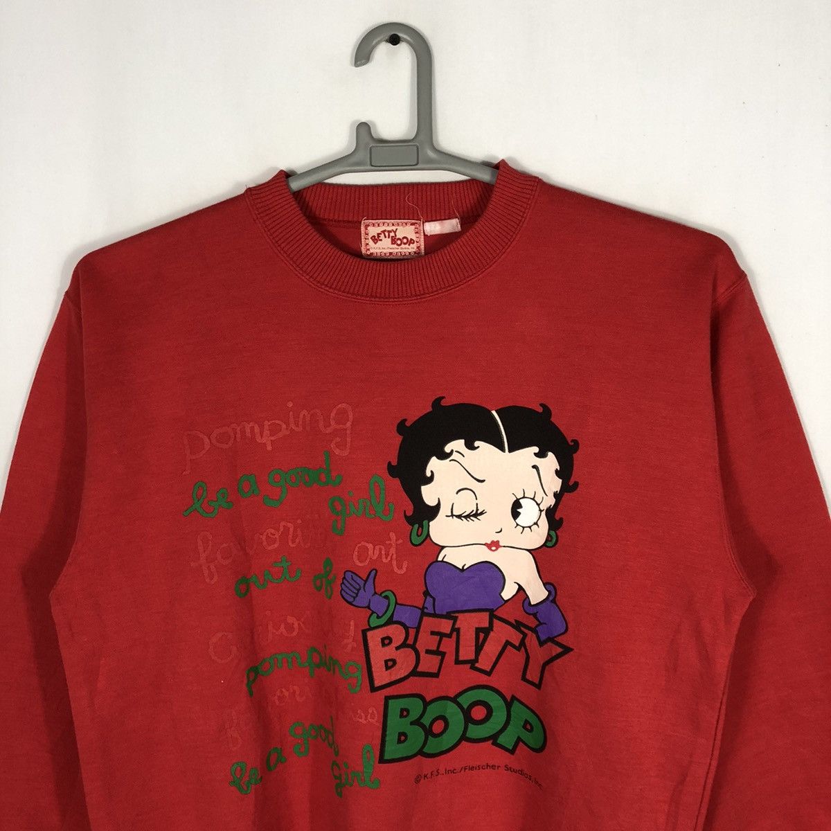 Cartoon Network × Vintage Vintage 90s Betty Boop Big Image Promo Sweatshirts Size US M / EU 48-50 / 2 - 2 Thumbnail