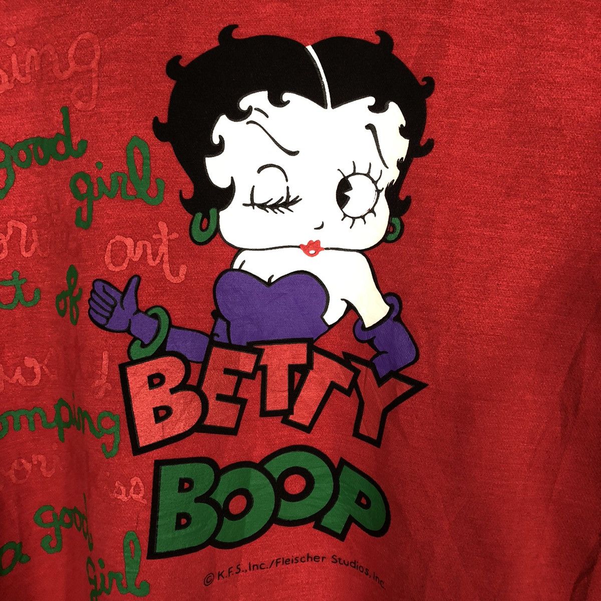 Cartoon Network × Vintage Vintage 90s Betty Boop Big Image Promo Sweatshirts Size US M / EU 48-50 / 2 - 4 Thumbnail
