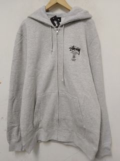 Stussy World Tour Hoodie Ash Heather (FW22)