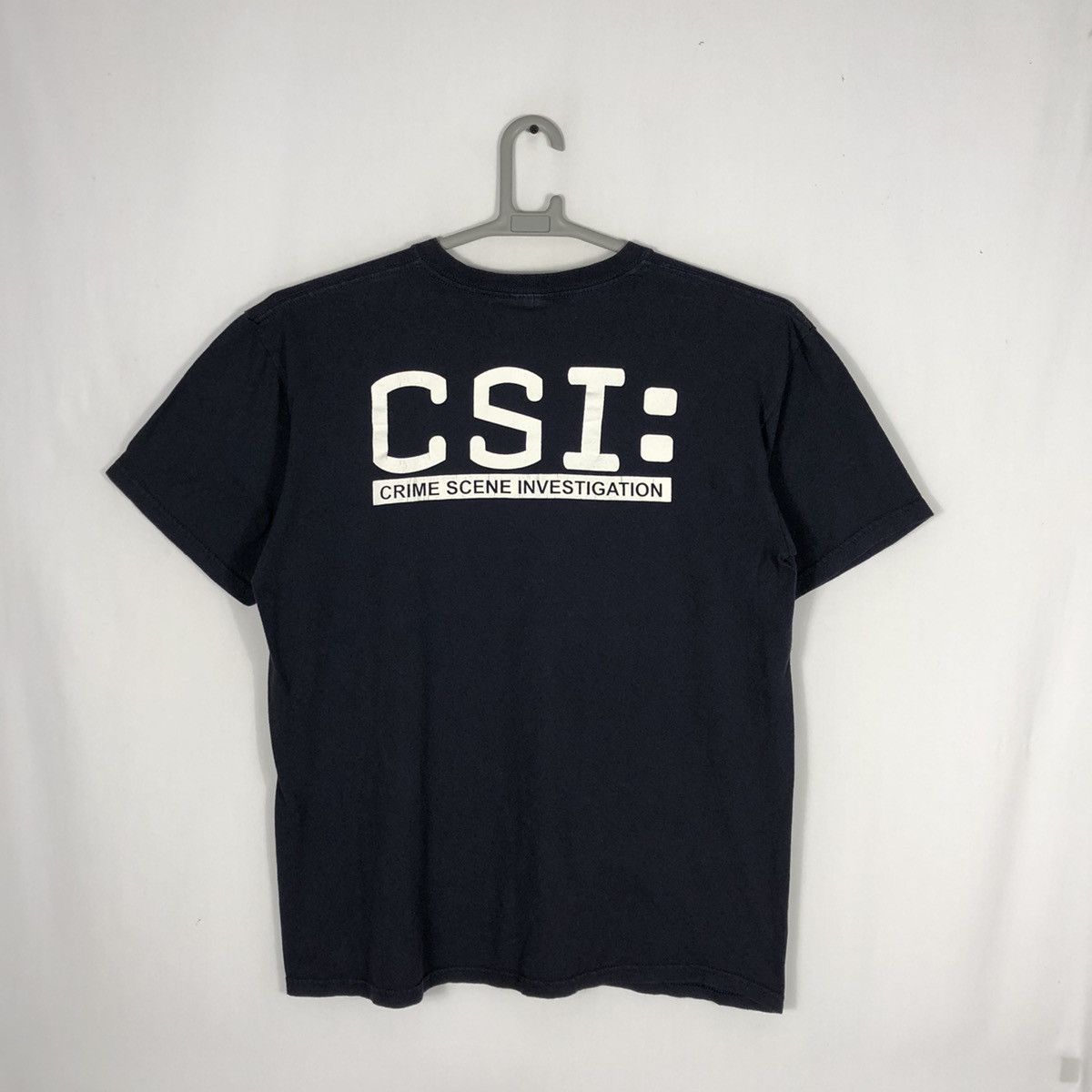 image of Anvil x Movie Vintage Csi Television Series Crime Thriller Promo Tee in Blue, Men's (Size Large)